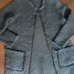 Bimba Y Lola Navy and Black Cardigan